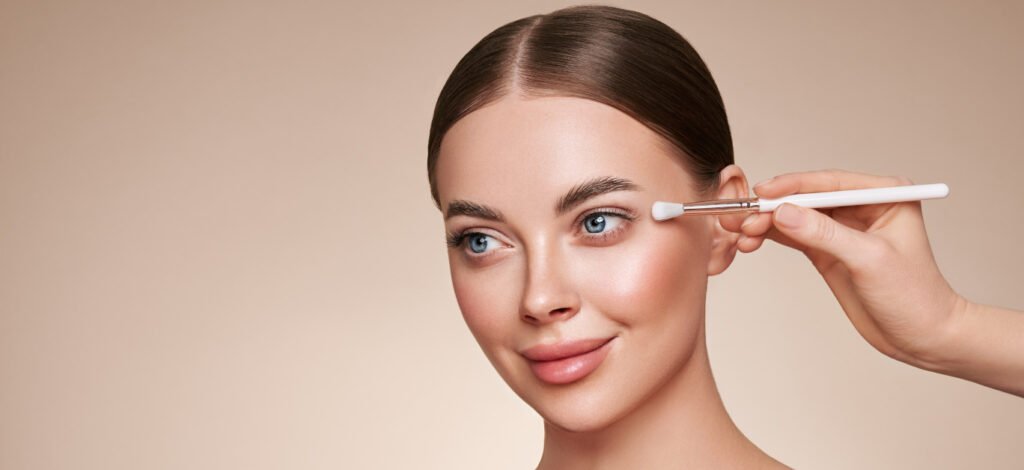 Airbrush makeup application